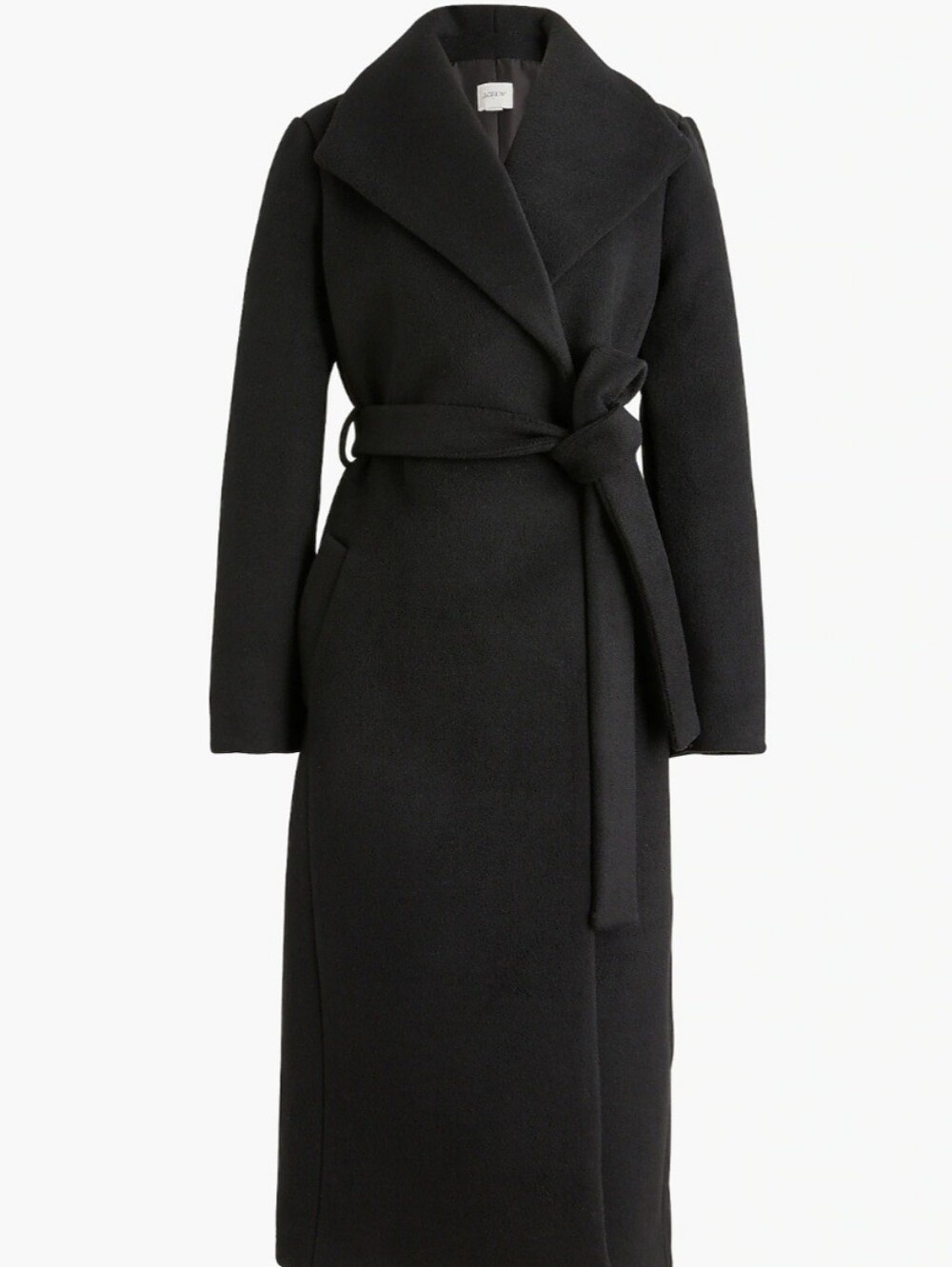 J. Crew Black Women's Wrap Coat